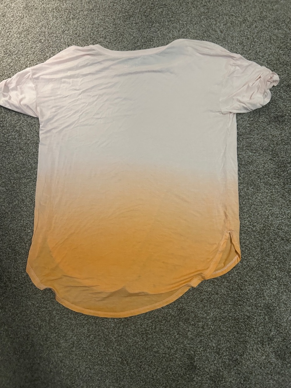 Ombre Peach to light pink Top